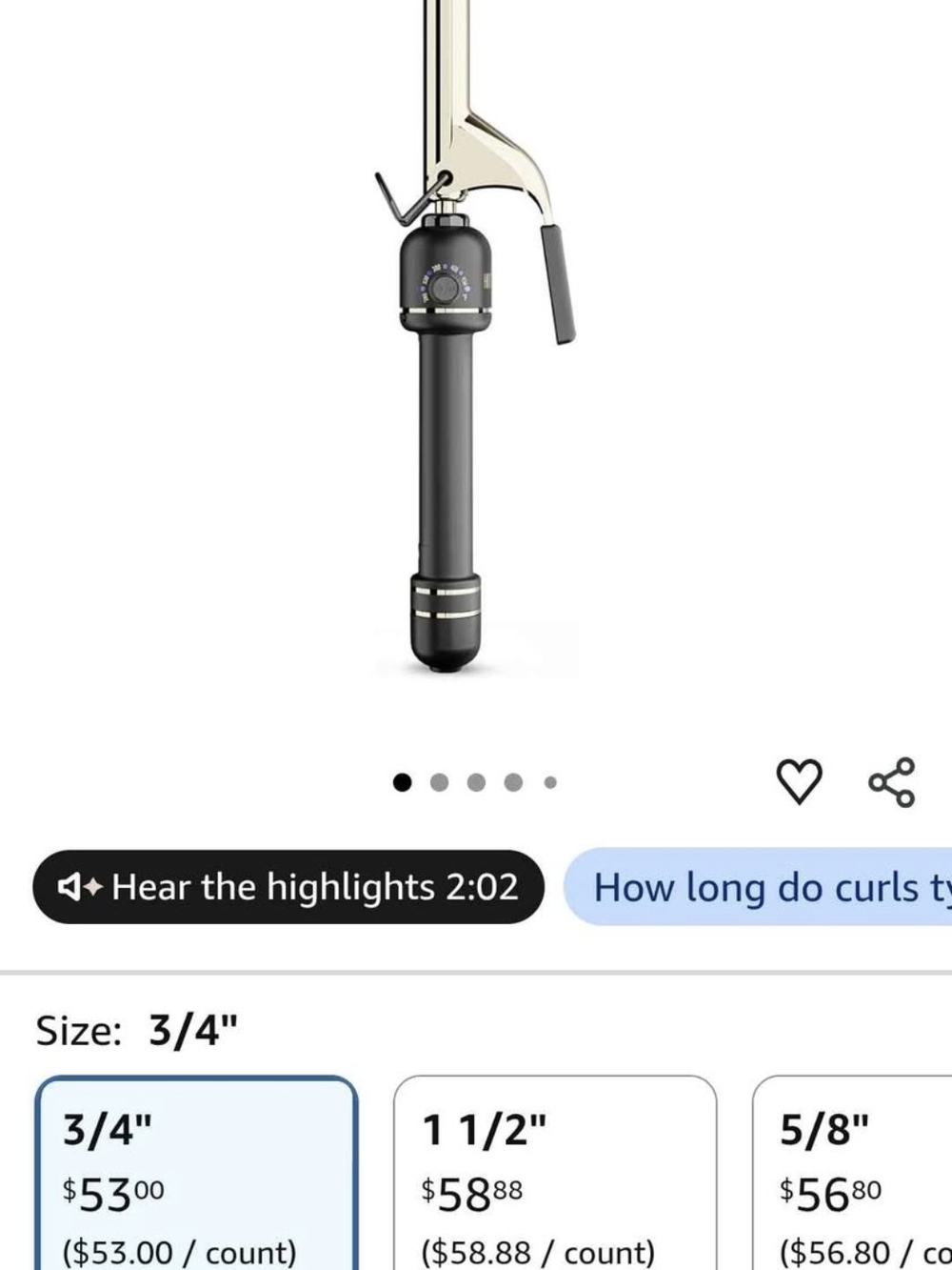 Hot Tool Curling Iron